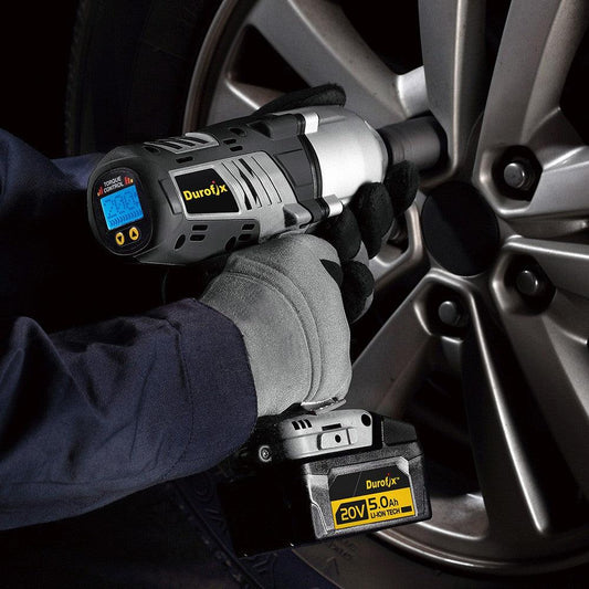 Durofix Batteridriven Mutterdragare 1/2'' 20V Digitalt Moment (Komplett kit med batteri och laddare) - SWEDISHGLOSS