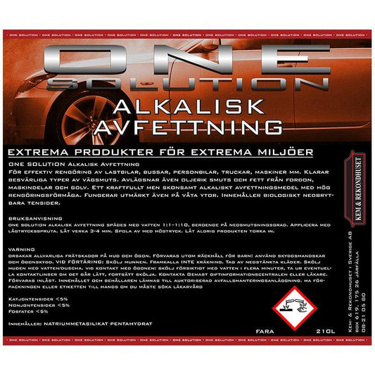ONE Solution Alkalisk avfettning, 4000 ml - SWEDISHGLOSS
