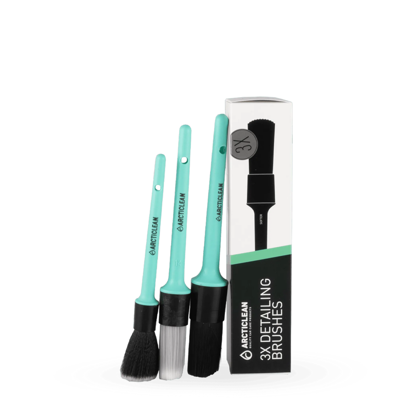 3X DETAILING BRUSHES - BRUSH SET