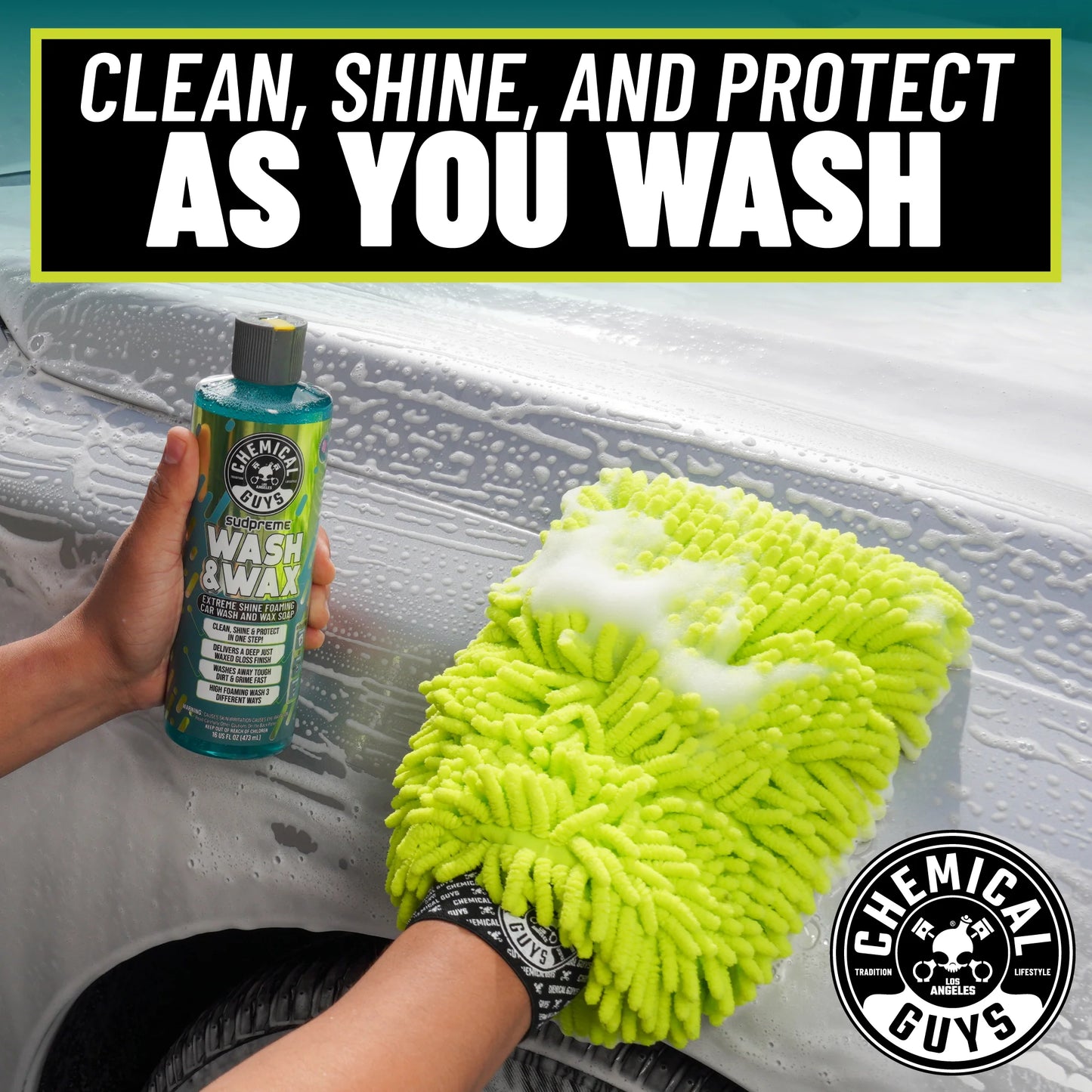 Bilschampo Sudpreme Wash & Wax, 473 ml