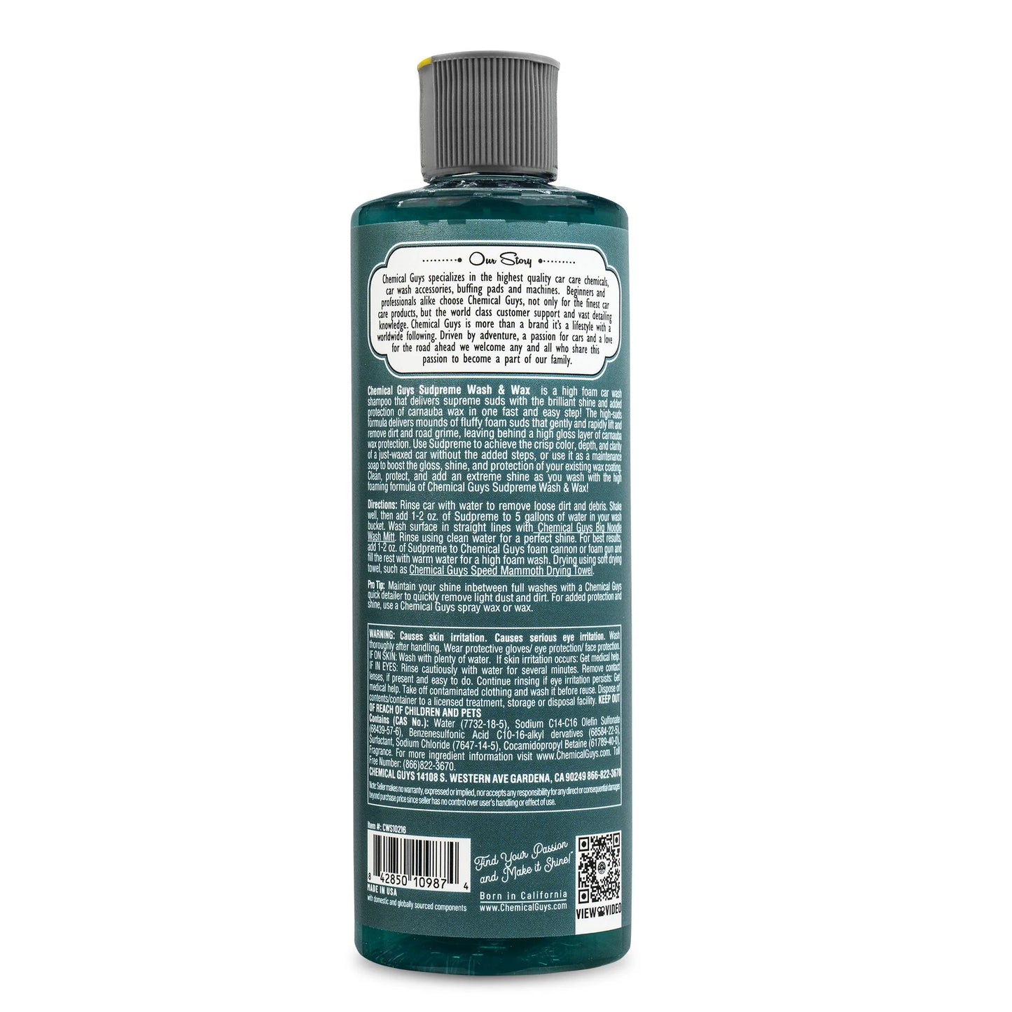 Bilschampo Sudpreme Wash & Wax, 473 ml