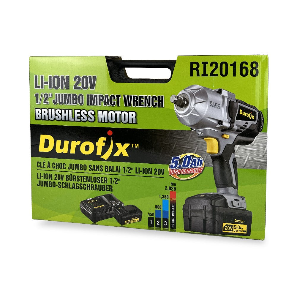 Durofix Battery Powered Nut Driver 1/2'' 20V (Complete kit with battery and charger)