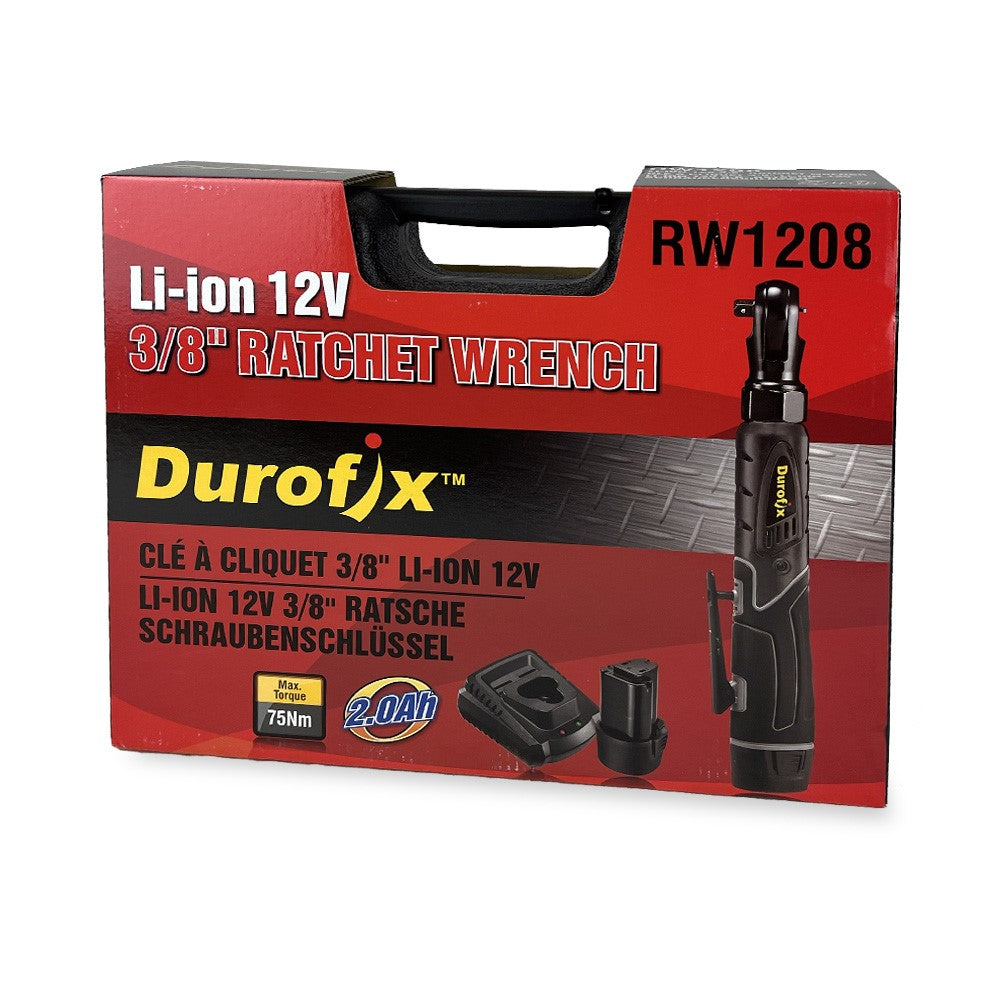 Durofix Battery-powered Locking shaft 3/8'' 12V (Complete kit with battery and charger)