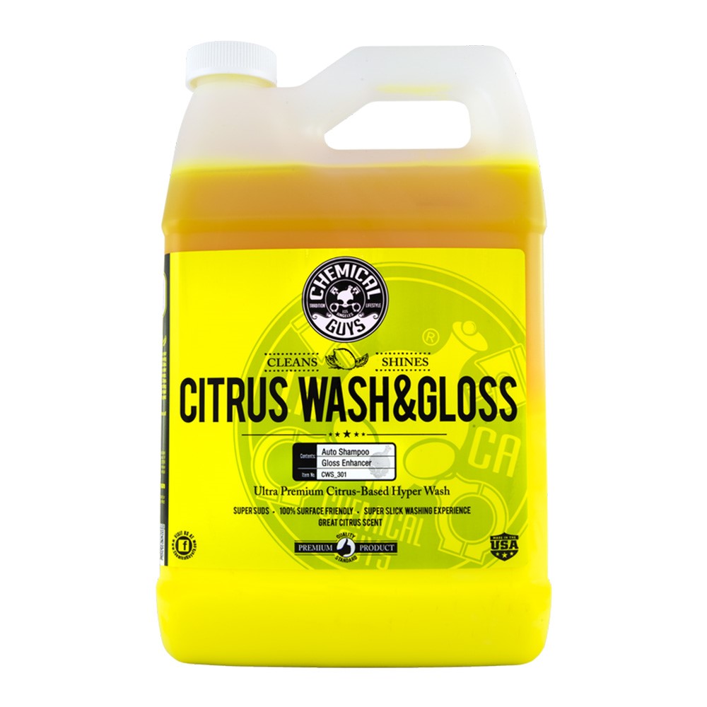 Chemical Guys Bilschampo Citrus Wash & Gloss 473 ml & 3700 ml - SWEDISHGLOSS